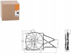 NRF PRO/47015 NRF Radiator fan opel astra g zafira 98-05 kpl + collision assistant #34