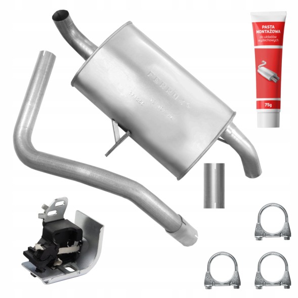 Ferroz FRZ-Y8T83M0J7C8X6H2 Final silencer renault grand scenic 2 ii 02 - 09 1.5 dci 1.9 2.0 hatchback