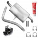Ferroz FRZ-Y8T83M0J7C8X6H2 Final silencer renault grand scenic 2 ii 02 - 09 1.5 dci 1.9 2.0 hatchback