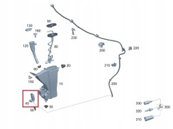 Mercedes-Benz OE  Mercedes c-kl e-kl cle glc cls window washer tank pump