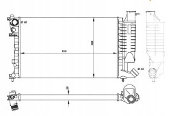 NRF 50425 (NRF) 122033 CN2123 8MK376717171 Nrf engine cooler citroen zx peugeot 306 2.0 0