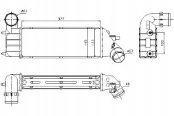 Nissens Intercooler citroen c8 fiat ulysse lancia phedra p + collision assistant #34