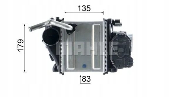 Mahle CI 218 000P Intercooler air cooler ci 218 000p mahle