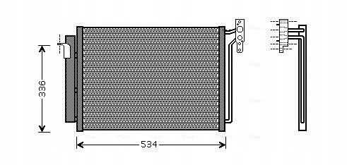 AVA Quality cooling BW5281D Condenser, air conditioning ava quality cooling bw5281d