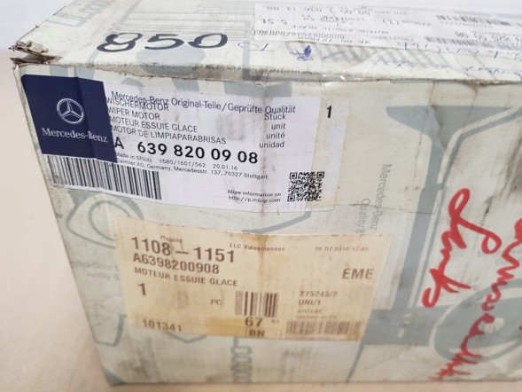 Mercedes-Benz OE  Left wiper motor rear mercedes- benz vito viano w639