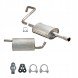 CHINA ZEST.00043 Mufflers set mitsubishi colt cabriolet 1.5 109k