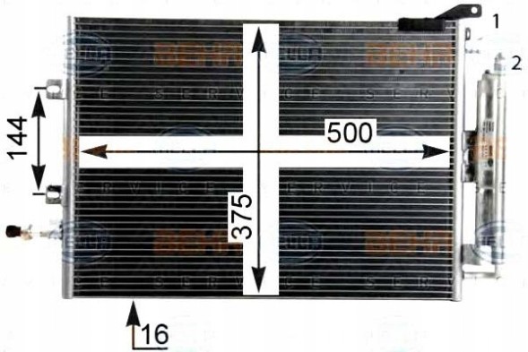 Behr Hella Service 85909932 BRH Brh8fc 351 319-244 air conditioning condenser renault + driver assistant #33
