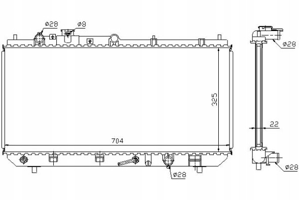 Nissens NIS624041(iMOTO) Engine cooler mazda 323 f vi 323 s vi 1.5/1.6 + driver's essential #37