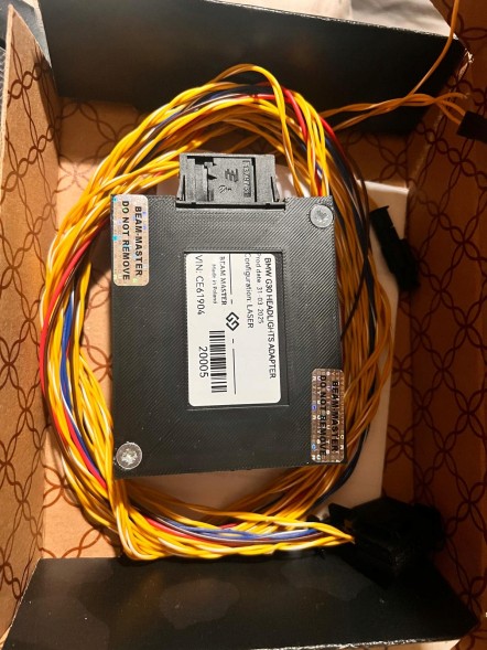 BMW OE  Bmw g30/g31/g21/g11/g12/g01/g05 lci led/laser headlight adapter retrofit kit - beam-master