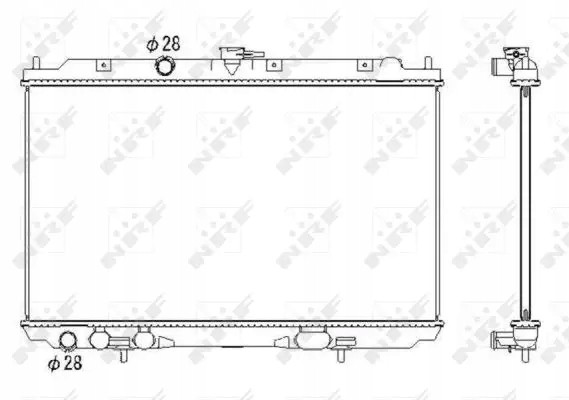 NRF 53435 Water cooler 53435 nrf nissan concealed tino