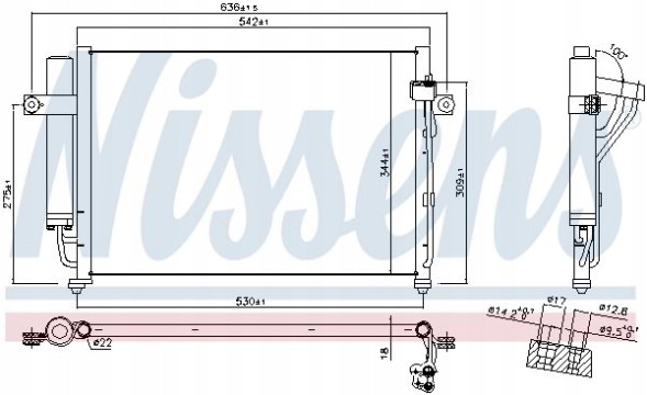 Nissens 94646 Air conditioning cooler - nissens 94646