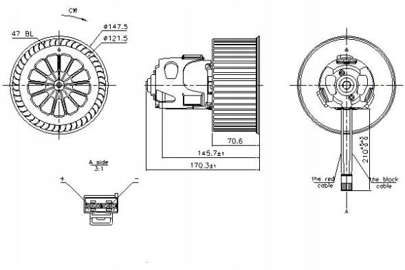 Nissens NIS87240/RS3 Nissens blower fan 64119242607 9242607