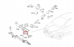 Mercedes-Benz OE A1698200244 Mercedes a-class w169 b-class w245 wiper frame front right