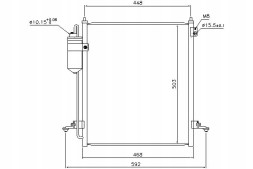 Nissens PRO/940610 NIS Air conditioning condenser mitsubishi 200 / triton 2.5 + collision assistant #34