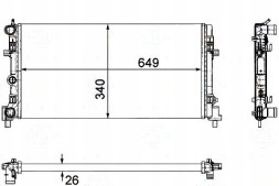 Behr Hella Service PRO/8MK 376 754-281 BRH Cooler vw polo 1,2 1,4 09- behr hella + collision assistant #34
