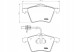 Textar 2303401 (TEX) 37141 PAD1323 13046071232 607123 Textar brake pads vw front t4 1.9-2.5 tdi 97