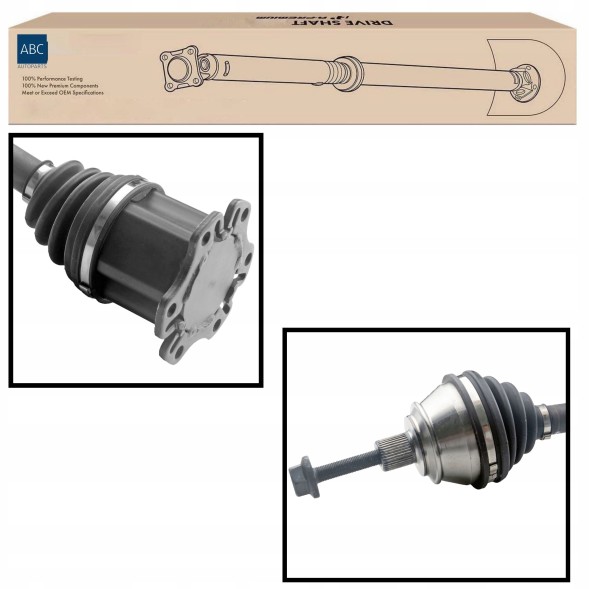 CHINA abc-07.02/12/26 Half axle right front audi a6 c6 4f 3.0 tdi quattro 2.4 2.0 tdi 3.2 fsi