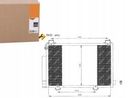 NRF PRO/35552 NRF Air conditioning condenser toyota yaris 99- nrf + collision assistant #34