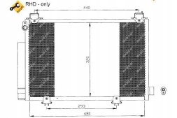NRF PRO/35552 NRF Air conditioning condenser toyota yaris 99- nrf + collision assistant #34