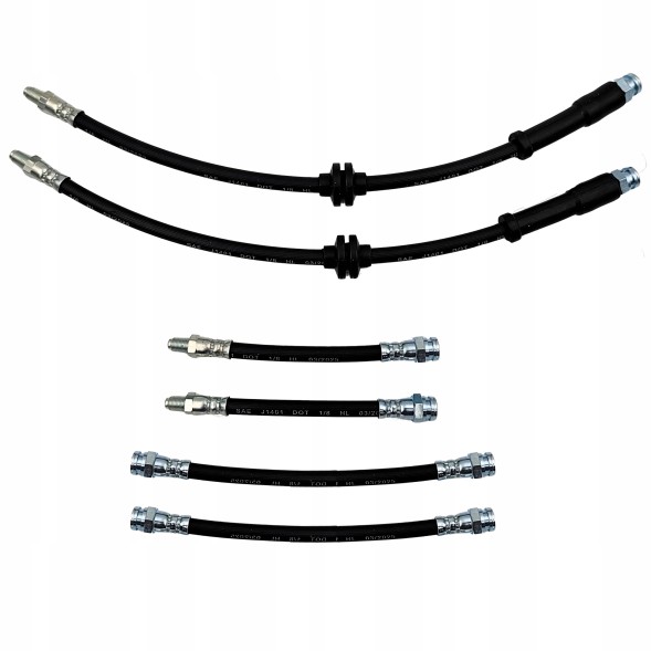 PHU DONOCIK FIAT TIPO 2 - Zestaw Przewodów Hamulcowych Elastycznych Gumowych - Modele z hamulcami tarczowymi na osi tylnej Fiat tipo 2 - set of flexible rubber brake cables - discs