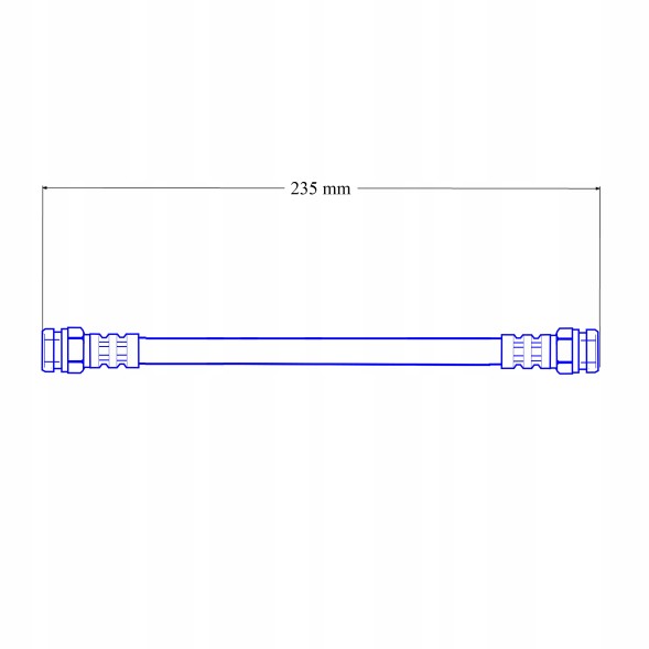 PHU DONOCIK FIAT TIPO 2 - Zestaw Przewodów Hamulcowych Elastycznych Gumowych - Modele z hamulcami tarczowymi na osi tylnej Fiat tipo 2 - set of flexible rubber brake cables - discs