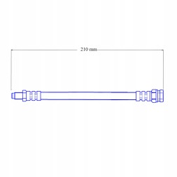 PHU DONOCIK FIAT TIPO 2 - Zestaw Przewodów Hamulcowych Elastycznych Gumowych - Modele z hamulcami tarczowymi na osi tylnej Fiat tipo 2 - set of flexible rubber brake cables - discs