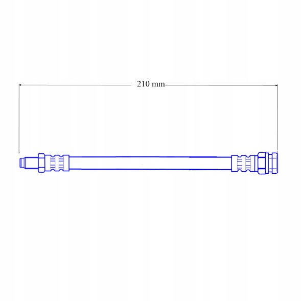 PHU DONOCIK FIAT TIPO 2 - Zestaw Przewodów Hamulcowych Elastycznych Gumowych - Modele z hamulcami tarczowymi na osi tylnej Fiat tipo 2 - set of flexible rubber brake cables - discs