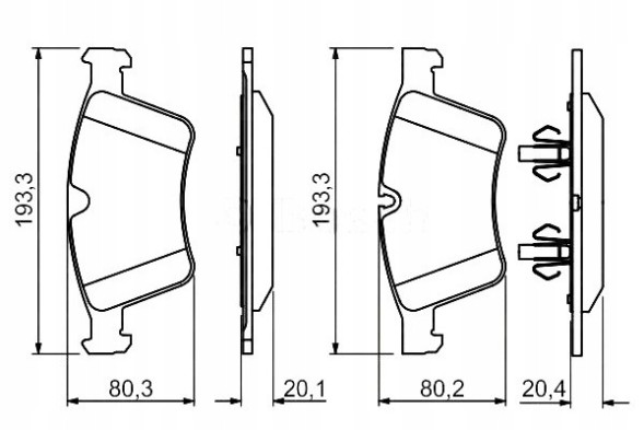 Bosch PRO/0 986 494 427 BOS Brake pads mercedes gl (x164) m (w164) r (w2 + collision assistant #34