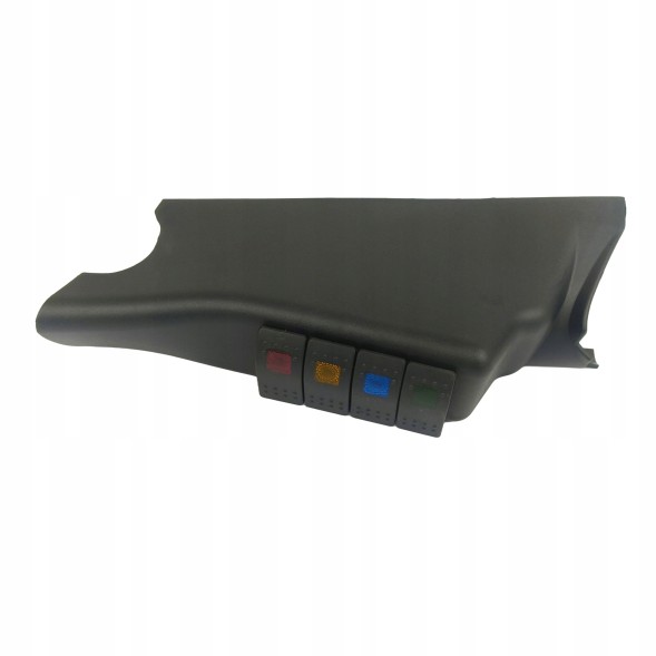 Nomadtech Panel sterowania oświetleniem słupek A Jeep Wrangler JK Lighting control panel jeep wrangler jk post a 4 switches