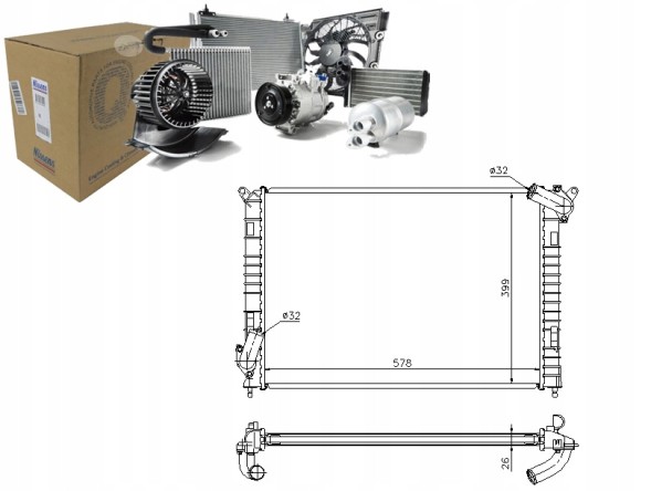 Nissens PRO/69701A NIS Mini engine cooler (r50 r53) (r52) 1.6 03.02-1 + collision assistant #34