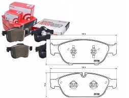 Brembo  Brake pads audi a6 11- front brembo + collision assistant #34