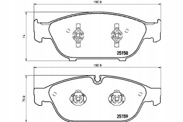 Brembo  Brake pads audi a6 11- front brembo + collision assistant #34