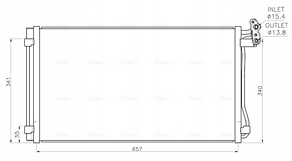 AVA Quality cooling VN5440D Condenser, air conditioning ava quality cooling vn5440d