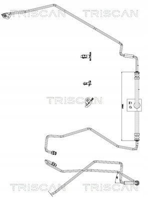 Triscan 8516 16046 Power steering hose 8516 16046 triscan