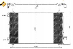 NRF Air conditioning condenser citroen c8 peugeot 807 02- + driver assistant #31