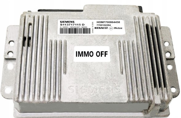 Siemens  Ecu renault 1.6 s113717115d hom7700864458 immo off