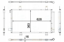 Behr Hella Service  Behr hella air conditioning cooler condenser 717437 + driver assistant #28