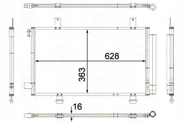 Behr Hella Service  Behr hella air conditioning cooler condenser 717437 + driver assistant #28