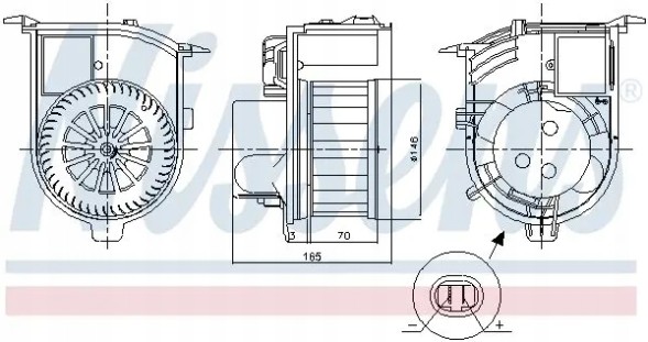 Nissens 87843 Blower air supply fan 87843 nissens renault