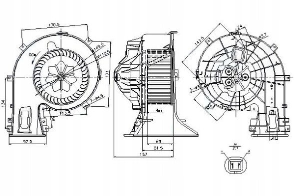 Nissens  Nissens blower fiat croma opel signum vectra c v + driver's kit #29