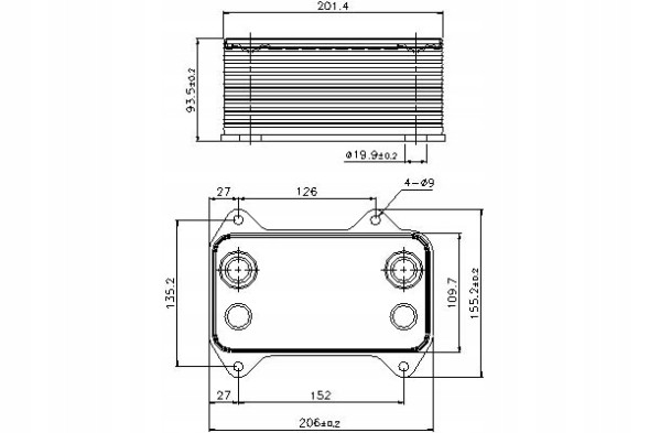 Nissens PRO/90690 NIS Oil cooler daf cf 85 xf 95 mx265-xf355m 01.01 + collision assistant #34