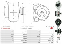 AS-PL A6427S Gs 300 3.0, gs 350 3.5, is 250 2.5, is c 250 2.5, rav 4 2.0 4wd [3gr-fse],