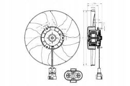 NRF PRO/47428 NRF Radiator fan vw t4 90- 1 pcs without frame nrf + collision assistant #34