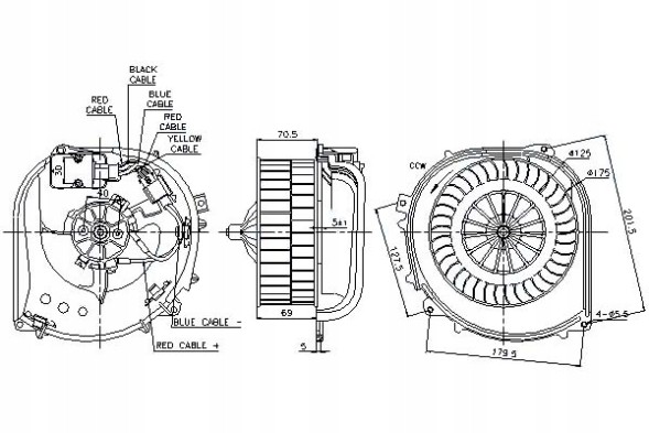 Nissens 87100 Nissens air supply fan 87100