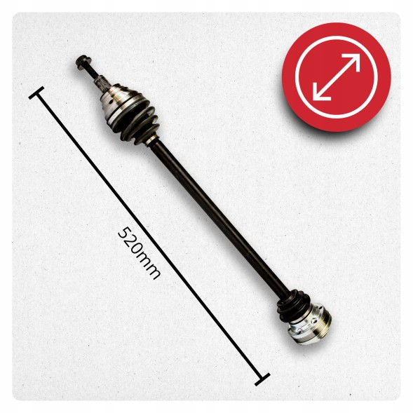 BRV  Half axle right seat leon (5f) altea 1.8 tsi tarraco ateca 2.0 tdi manual new