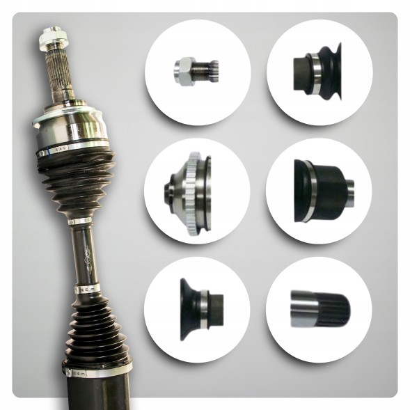 BRV B1996 Half axle right ford kuga iii (dfk) 2.0 ecoblue 2.5 duratec 4x4 vending machine new