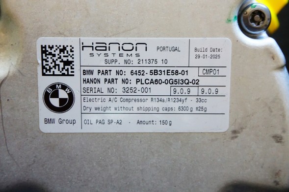 BMW OE 64525B31E58 Electric air conditioning compressor bmw g90 g99 m5 g09 xm