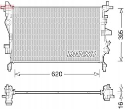 Denso  Water cooler drm06036 denso fiat 500x