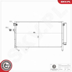 ESEN SKV Condenser air conditioning cooler 86skv336 esen skv