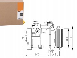 NRF  Air conditioning compressor bmw x5 00- nrf + collision assistant #34